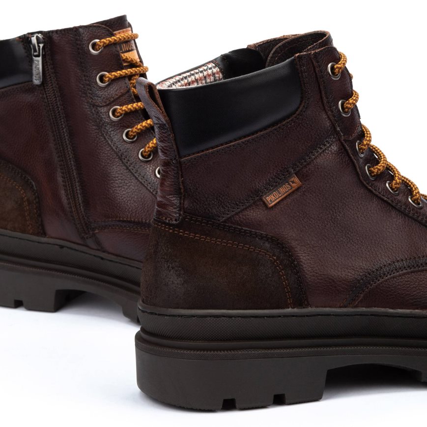 Men's Pikolinos OURENSE Ankle Boots Brown | NZ H87A953